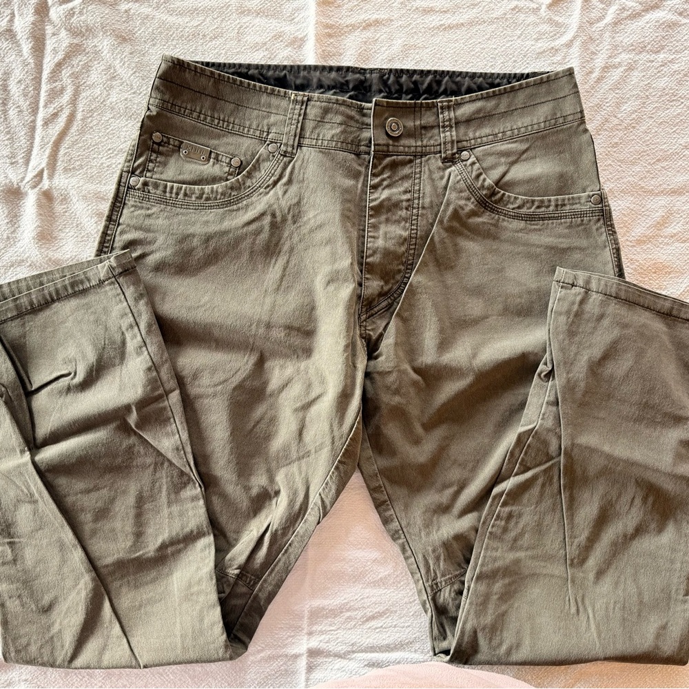 Kuhl Men’s Brown Outdoor Hiking Pants Size 32x30 Durable Trail Hiking Casual
